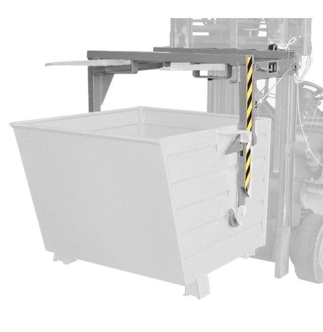 Tilting Container--Travelling for stackable dumplings, painted, gray mouse