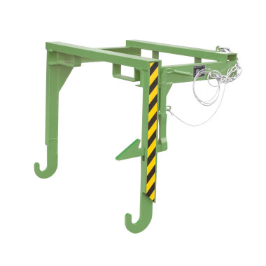 Tilting Container--Travelling for stackable, painted, green