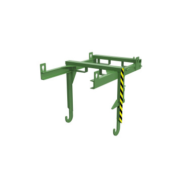 Tilting Container--Travelling for stackable, painted, green