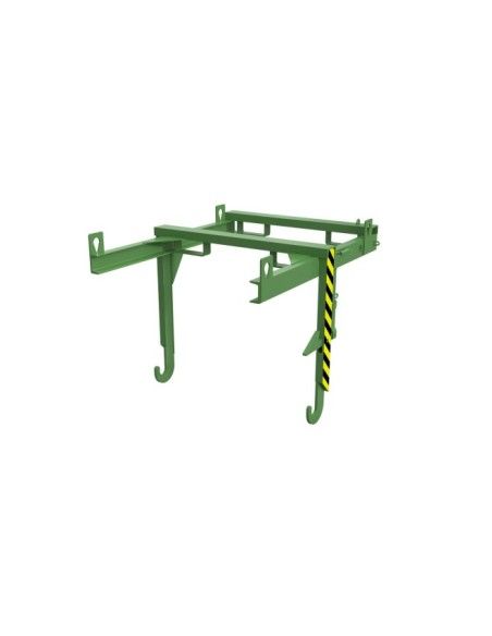Tilting Container--Travelling for stackable, painted, green