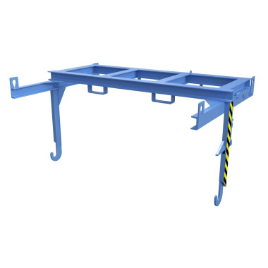 Travesaño para volquetes apilables, pintado, azul claro