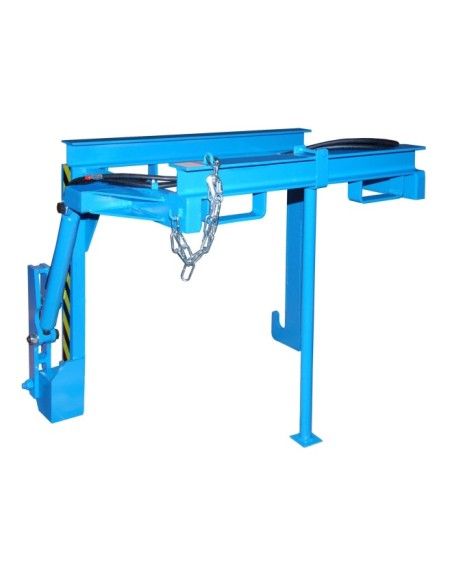 Tilting Container--Travelling for stackable, painted, light blue