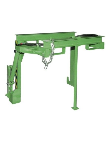 Tilting Container--Travelling for stackable, painted, green