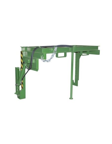 Tilting Container--Travelling for stackable, painted, green