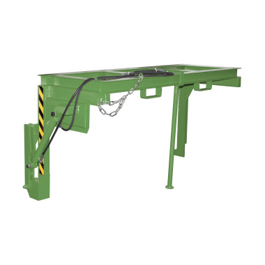 Tilting Container--Travelling for stackable, painted, green