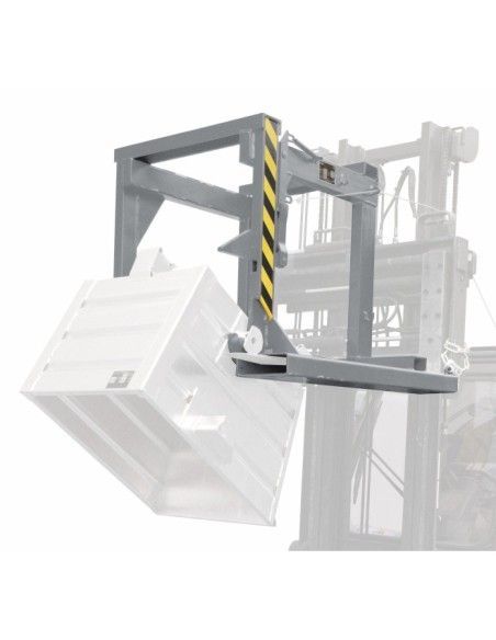 Tilting Container--Travelling for stackable dumplings, painted, gray mouse