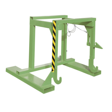 Tilting Container--Travelling for stackable, painted, green