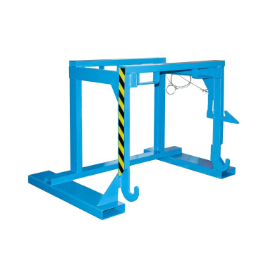 Tilting Container--Travelling for stackable, painted, light blue
