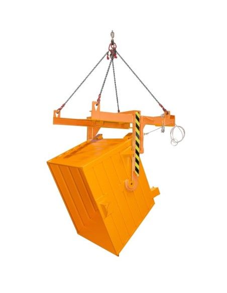 Kippbehälter--Traveling für stapelbare Knödel, lackiert, orange gelb
