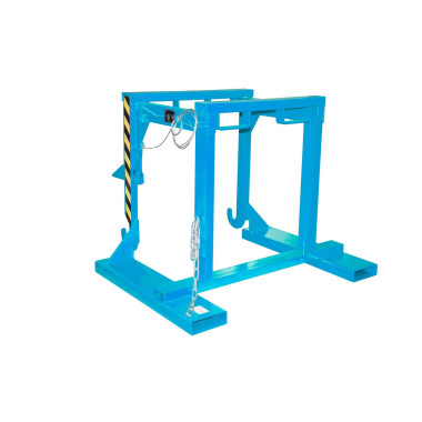 Tilting Container--Travelling for stackable, painted, light blue