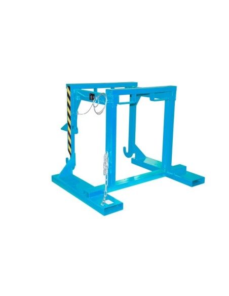 Tilting Container--Travelling for stackable, painted, light blue