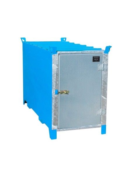 Armadi per materiali pericolosi-Case di tubi fluorescenti, verniciati, azzurro