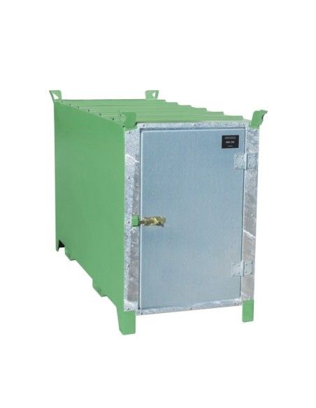 Caja de tubos fluorescentes, pintada, verde Reseda