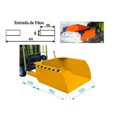 Tilting Container--Tilting Container collection 750l 1500kg 2