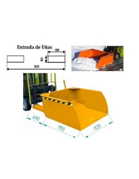 Tilting Container--Tilting Container collection 750l 1500kg