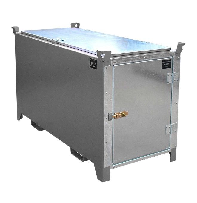 Gefahrstoffschränke--Leuchtstoffröhrenbox, lackiert, mausgrau