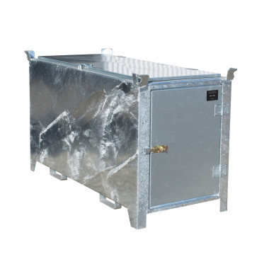 Caja de tubos fluorescentes, galvanizada en caliente