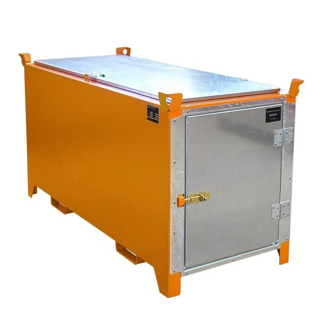 Armadi per materiali pericolosi-Case di tubi fluorescenti, verniciati, Arancione giallo