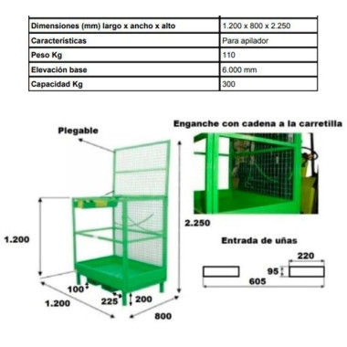 Piattaforme di Sicurezza--Gabbia Su persone per Stacking 2