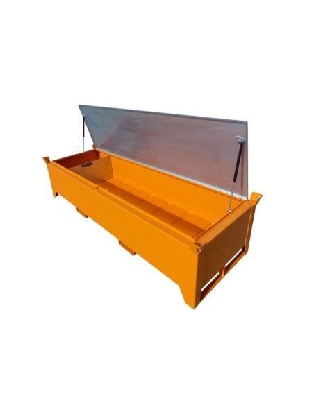 Gefahrstoffschränke-Schall von Leuchtstoffröhren, lackiert, Orange gelb