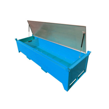 Armadi per materiali pericolosi-Case di tubi fluorescenti, verniciati, azzurro