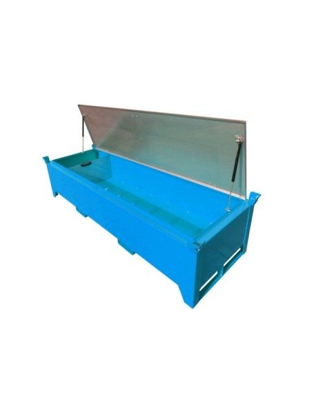 Armoires pour matières dangereuses-Case de tubes fluorescents, peints, bleu clair