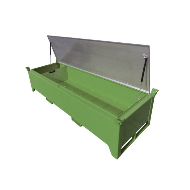 Hazardous material cabinets-Case of fluorescent tubes, painted, green