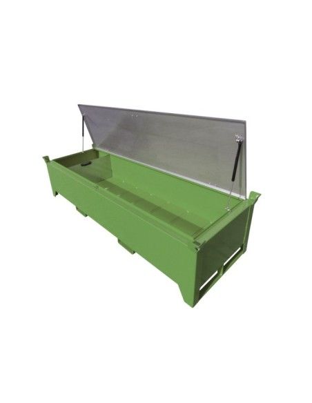Hazardous material cabinets-Case of fluorescent tubes, painted, green