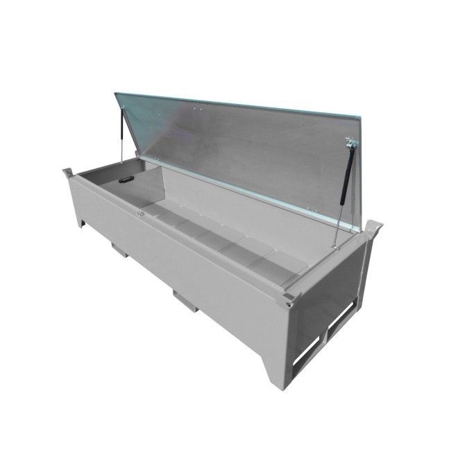 Hazardous material cabinets--Caja de tubes fluorescent, painted, gray mouse