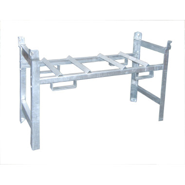 Polyethylene & metal buckets -- drum shelves, hot galvanized