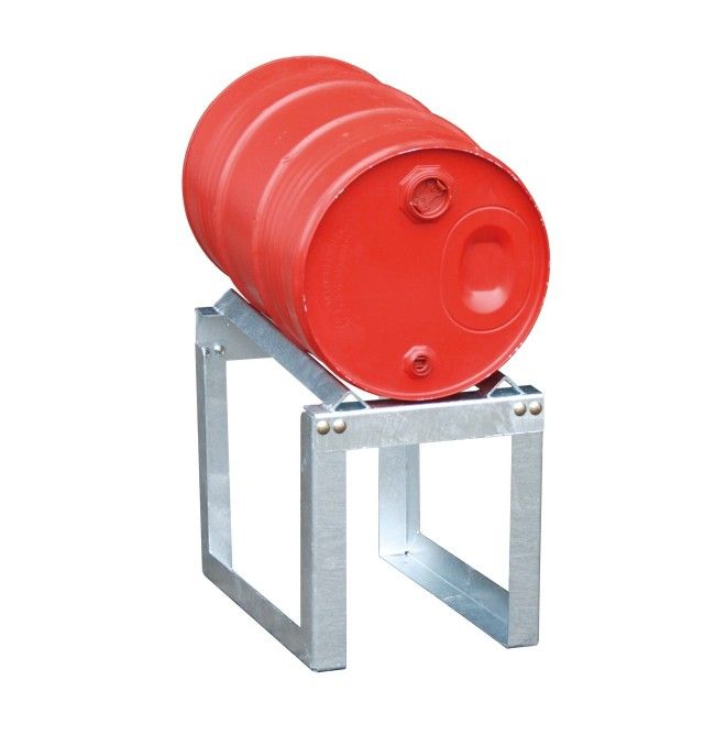 Plastic and Sheet Metal Drum--Support drum, hot galvanized
