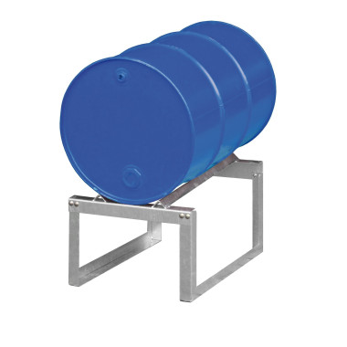 Plastic and Sheet Metal Drum-Drum holder, hot galvanized