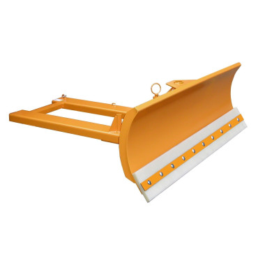 Spazzatrici e Spazzole--Snowdozer, dipinto, giallo arancio