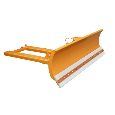 Spazzatrici e Spazzole--Snowdozer, dipinto, giallo arancio