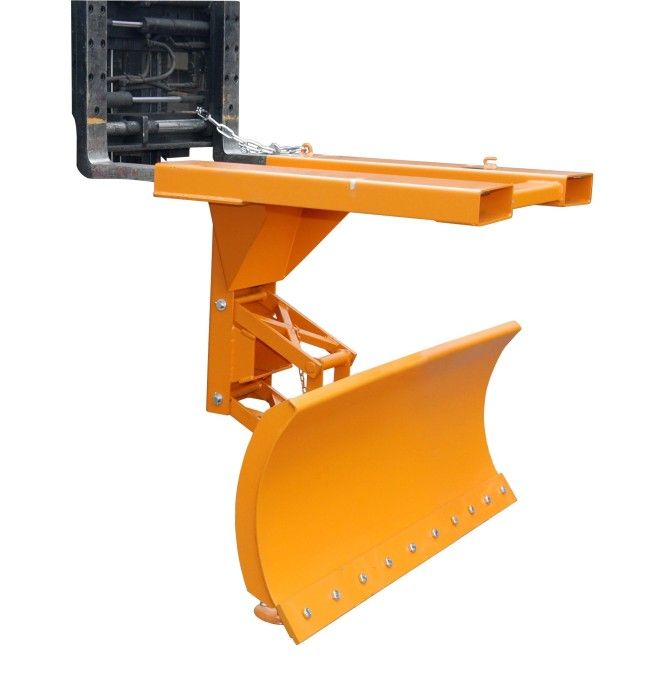 Sweepers and Brushes--Snow Plows, painted, Orange yellow