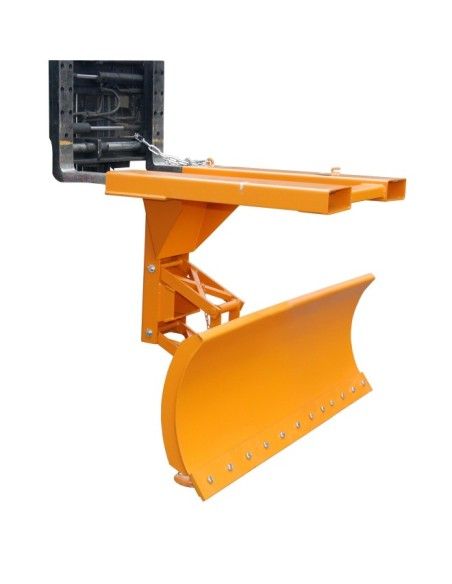Kehrmaschinen und Bürsten--Schneepflug, lackiert, orange gelb
