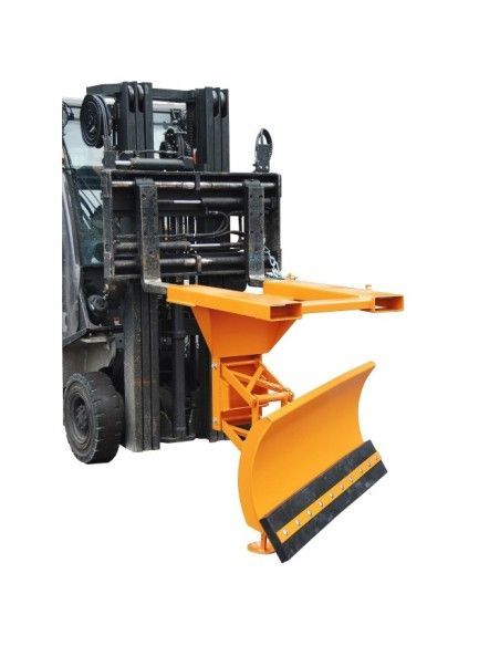 Kehrmaschinen und Bürsten--Schneepflug, lackiert, orange gelb