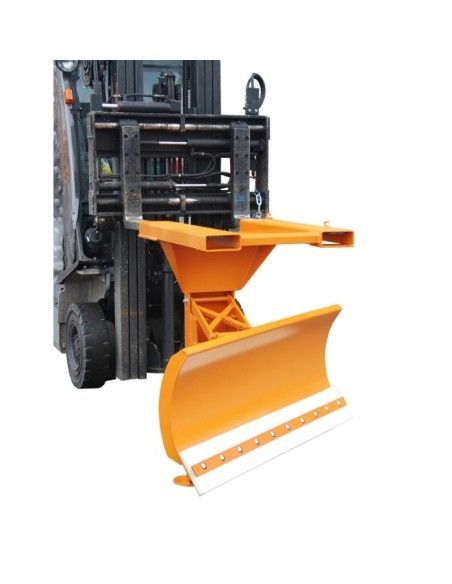 Sweepers and Brushes--Snow Plows, painted, Orange yellow