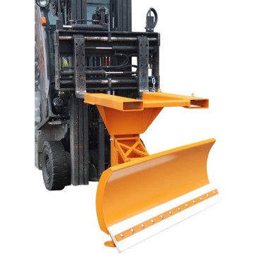 Sweepers and Brushes--Snow Plows, painted, orange yellow