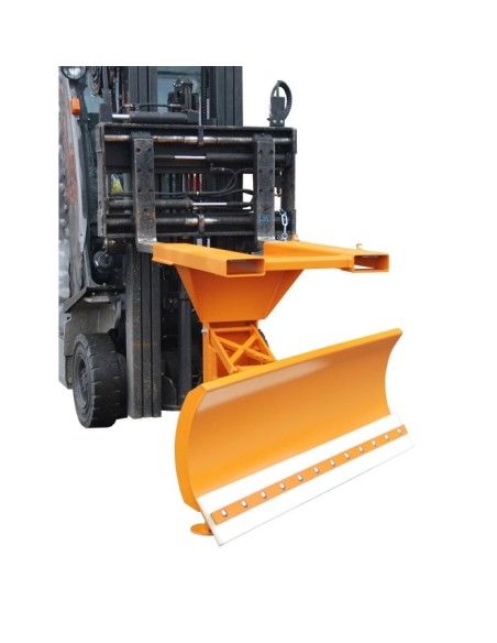 Sweepers and Brushes--Snow Plows, painted, orange yellow