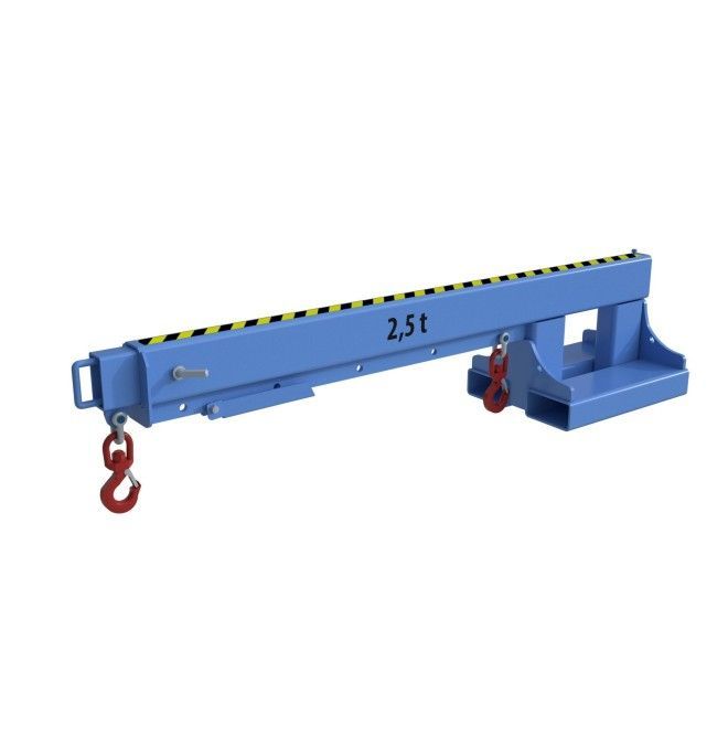 Grues et Crochets Pour Camions-Brazo Grue Extensible, peint, bleu clair