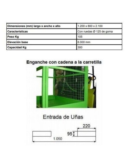Safety Platforms--Cage Up People with wheels for wheels