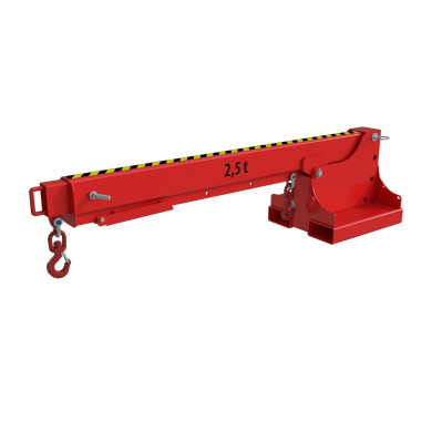 Guindastes e Ganchos para Caminhões-Brazo Guindaste Extensível, pintado, fogo vermelho 2