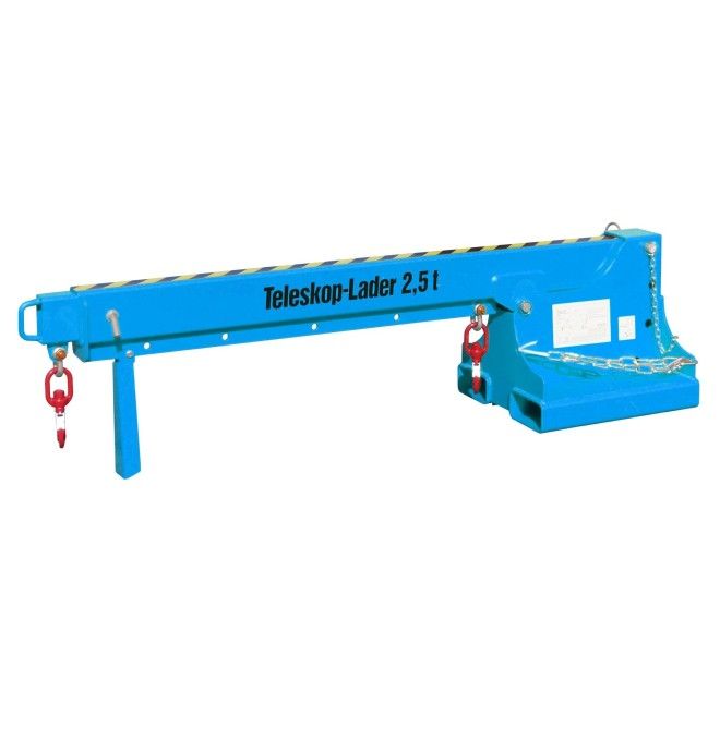 Guindastes e Ganchos para Caminhões-Brazo Guindaste Extensível, pintado, azul claro