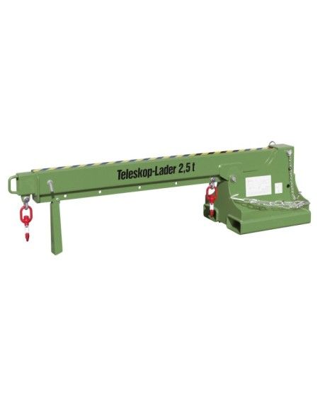 Krane und Lkw-Haken-Brazo Kran Erweiterbar, lackiert, grün