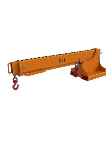 Cranes and Forklift Hooks-Brazo Crane Extensible, painted, Orange Yellow