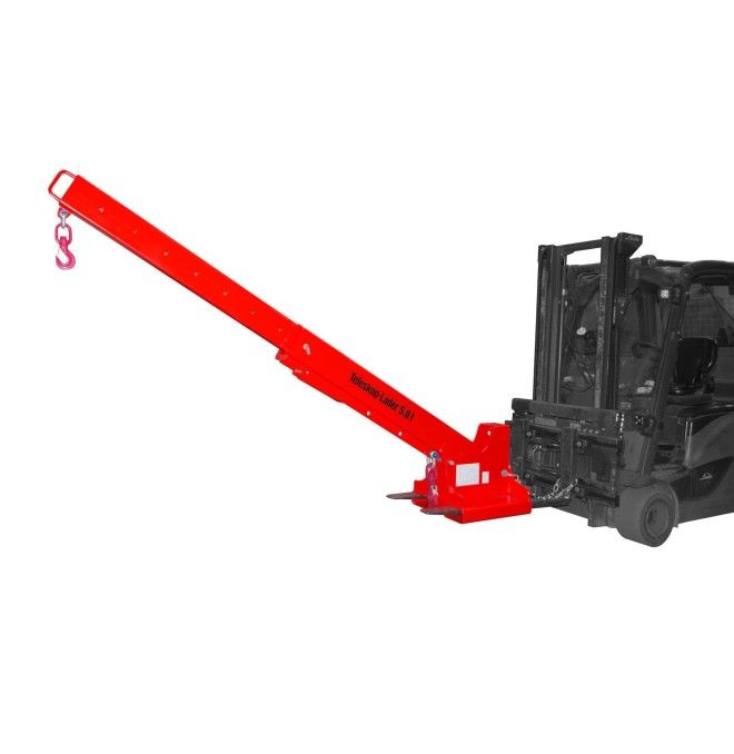 Grues et Crochets Pour Camions-Brazo Grue Extensible, peint, Feu Rouge