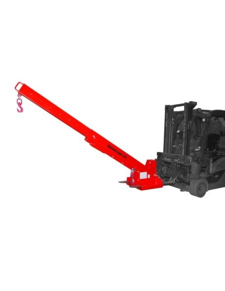 Guindastes e Ganchos para Caminhões-Brazo Guindaste Extensível, pintado, fogo vermelho