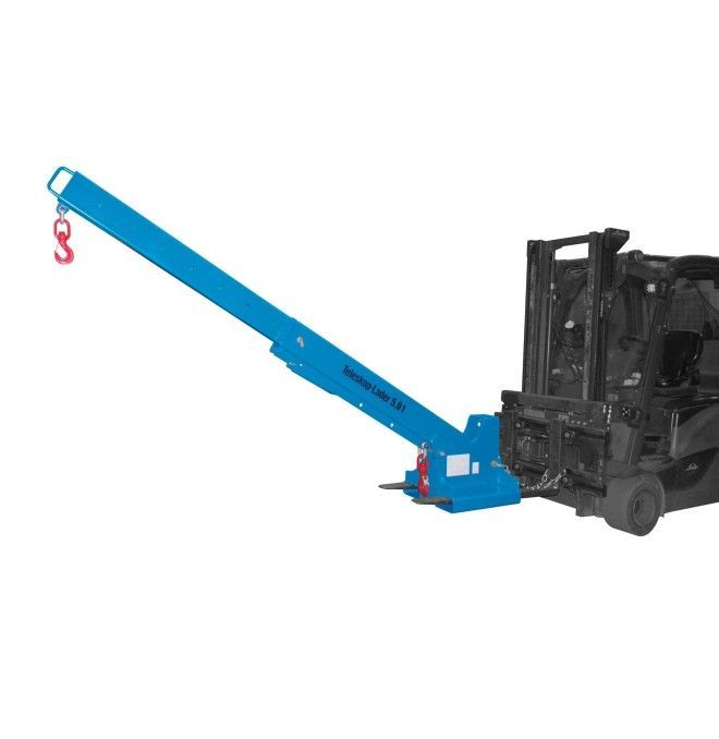 Cranes and Forklift Hooks-Brazo Crane Extensible, painted, Light Blue