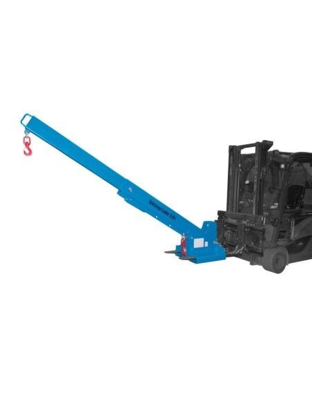 Grues et Crochets Pour Camions-Brazo Grue Extensible, peint, bleu clair